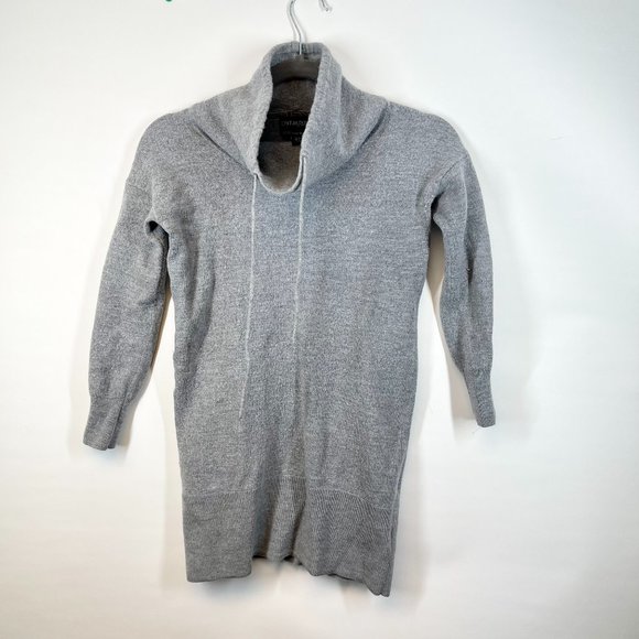 Cynthia Rowley Women's Grey Cowl Neck Extra Fine Merino Wool Sweater Size S - Picture 1 of 4